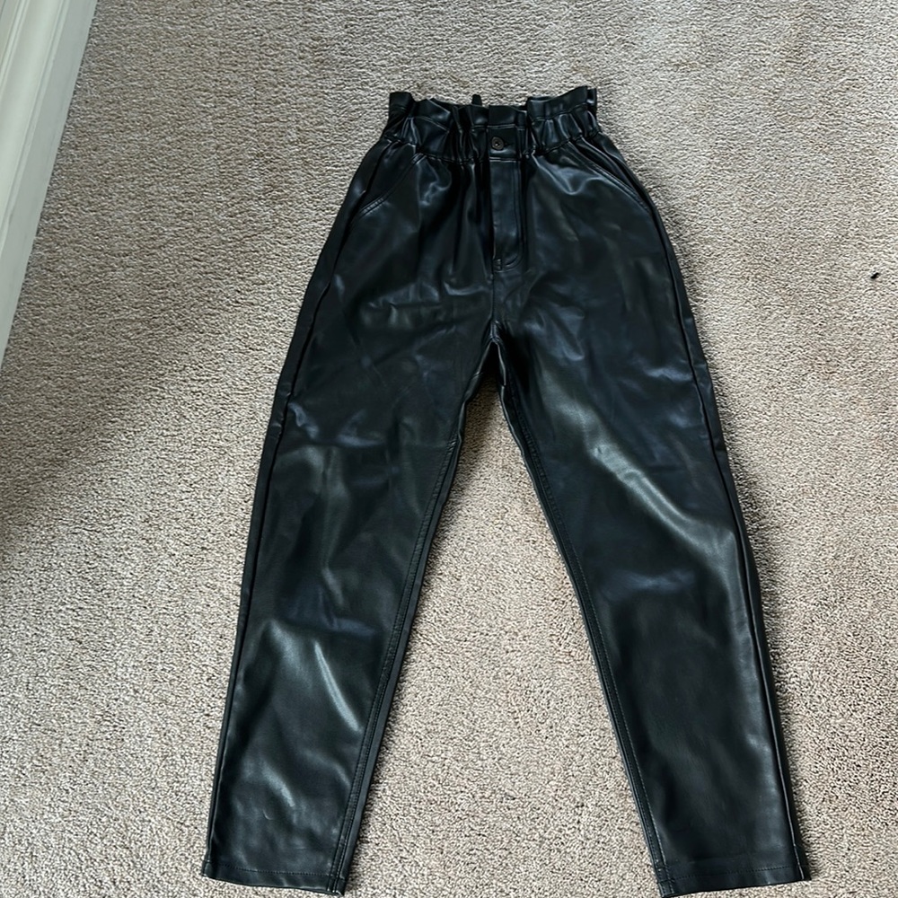 Zara new with tag leather like pants